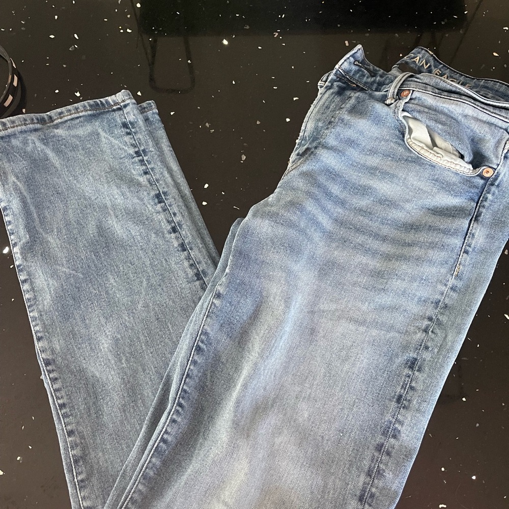 American Eagle Outfitters Light Blue Straight Jeans